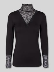 Slim Fit Langarmshirt mit Spitzenbesatz von Soyaconcept - 29