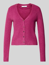 Strickcardigan mit Knopfleiste und Woll-Anteil Modell 'SEEDS' von Mango Pink - 3