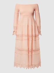 Midikleid mit Spitzenbesatz von Guess Orange - 28