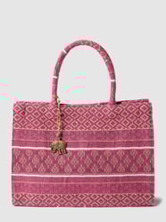 Tote bag met all-over motief, model 'BOOKTOTE' van Anokhi Roze - 28