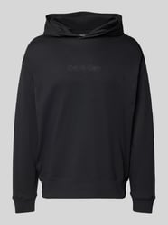 Hoodie mit Label-Stitching von Calvin Klein Underwear Schwarz - 40