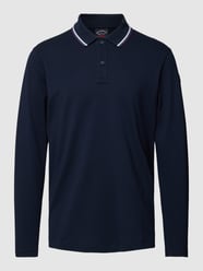 Poloshirt mit Kontraststreifen von Paul & Shark Blau - 28
