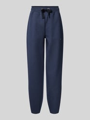 Tapered Fit Sweatpants mit Label-Detail Modell 'Ebrandi' von BOSS Blau - 38