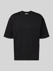 T-Shirt mit Label-Stitching und Rundhalsausschnitt von REVIEW - 6
