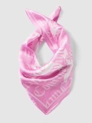 Schal mit Label-Print Modell 'TULIP FOULARDS' von Juicy Couture Pink - 17