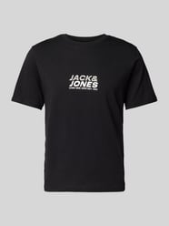 T-Shirt mit Label-Print Modell 'TARMAC' von Jack & Jones Schwarz - 28