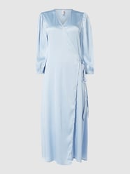 Morgenmantel aus Satin Modell 'Holiday' von Becksöndergaard Blau / Türkis - 22