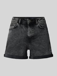 Szorty jeansowe z wysokim stanem z brzegiem model 'MONI' od NOISY MAY® - 10