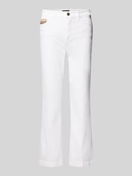 Straight fit jeans in 5-pocketmodel met labeldetail van Marc Cain - 28