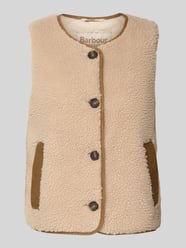 Regular fit outdoor-bodywarmer met teddybont, model 'LUCIANA' van Barbour Beige - 12