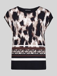 Regular fit t-shirt met gefixeerde omslag van Betty Barclay Beige - 46