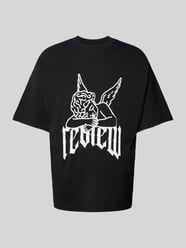 T-Shirt mit Label-Print von REVIEW Schwarz - 10