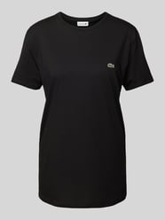 T-Shirt mit Rundhalsausschnitt Modell 'Supima' von Lacoste Schwarz - 29