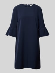 Knielanges Kleid mit Rundhalsausschnitt Modell 'MAXLIN' von 0039 Italy Blau - 8