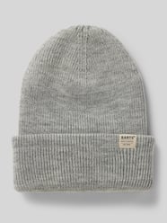 Beanie met labeldetail, model 'KINABALU' van Barts Grijs / zwart - 29