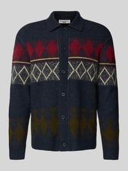 Relaxed fit gebreid jack van scheerwolmix met mohair van Marc O'Polo Denim - 4