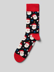 Socken aus elastischem Baumwoll-Mix Modell 'Santa & Star' von Happy Socks - 38