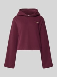 Boxy Fit Hoodie aus reiner Baumwolle von Marc O'Polo DENIM Bordeaux - 35