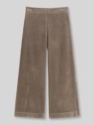 Wide Leg Cordhose aus reiner Baumwolle von Marc O'Polo Beige - 41