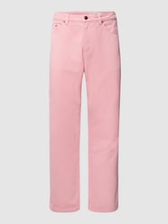 Baggy fit jeans met labeldetail van REVIEW Roze - 24