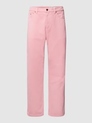 Baggy fit jeans met labeldetail van REVIEW Fuchsia - 46