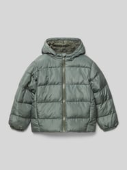 Gewatteerd regular fit jack met capuchon van Blue Seven - 14