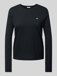 Longsleeve mit Label-Stitching von Gant Schwarz - 4