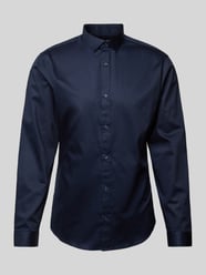 Slim Fit Freizeithemd mit Kentkragen Modell 'CARDIFF' von Jack & Jones Premium Blau - 44