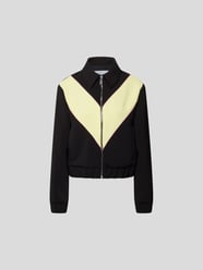 Sweatjacke mit Kontraststreifen von MSGM Grau / Schwarz - 30