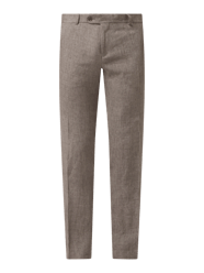 Modern Fit Anzughose aus Leinen Modell 'Tomte' von Carl Gross Grau - 27