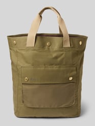 Tote Bag aus reiner Baumwolle Modell 'TRANSPORT' von Barbour Grün - 20