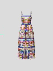 Midikleid mit floralem Muster von Borgo de Nor Blau - 3