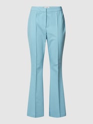 Stoffen broek met bandplooien van s.Oliver BLACK LABEL Blauw / turquoise - 25
