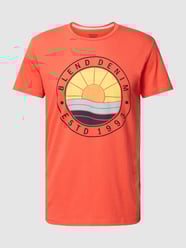 T-Shirt mit Label-Print von Blend Rot - 27