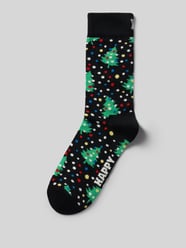 Socken mit Label-Print Modell 'Christmas Night' von Happy Socks - 1