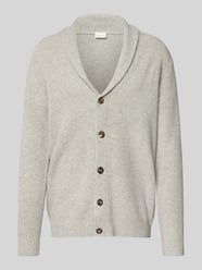 Kardigan wełniany z szalowym kołnierzem od Profuomo - 25