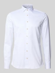 Slim Fit Business-Hemd mit Kentkragen von Stenstroms - 5
