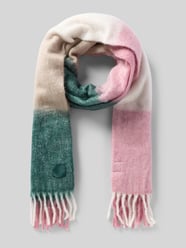 Schal mit Fransen Modell ''ELYZA' von HUGO Pink - 3