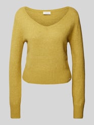 Strickpullover mit V-Ausschnitt von Calvin Klein Jeans Gelb - 3