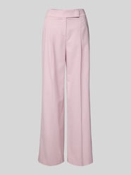 Wide Leg Bundfaltenhose mit Eingrifftaschen von Luisa Cerano Pink - 31