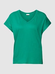 T-Shirt mit V-Ausschnitt von s.Oliver RED LABEL Grün - 34