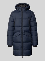 Regular fit gewatteerde lange jas met capuchon van Tom Tailor - 1