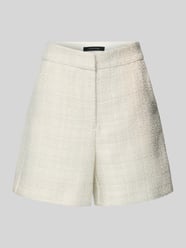 Korte relaxed fit broek met structuurmotief van comma - 34