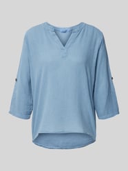 Bluse mit 3/4-Arm Modell 'Do44nna' von ZABAIONE Blau - 36