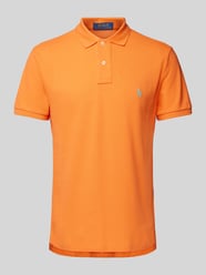 Koszulka polo o kroju custom slim fit z wyhaftowanym logo od Polo Ralph Lauren Pomarańczowy - 12