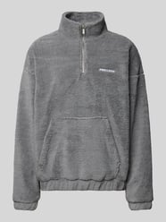 Fleecepullover met schipperskraag, model 'Puka' van Pegador - 10