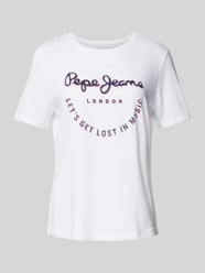 T-Shirt mit Label-Print Modell 'MERIDA' von Pepe Jeans - 10