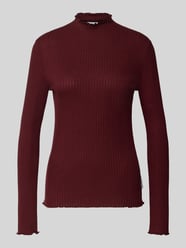 Slim fit shirt met lange mouwen van lyocellmix van Marc O'Polo Denim Bordeaux - 7