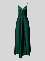 Abendkleid mit V-Ausschnitt von Laona Grün - 45