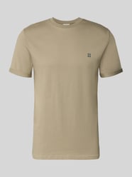 T-Shirt mit Logo-Stitching Modell 'Norregaard' von Les Deux Beige - 16